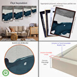 Siyah Çerçeveli Yağlıboya Görünümlü Modern Tablosu