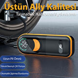 ALLY ST-5520 Dijital Basınç Göstergeli Oto Lastik Şişirme Pompası Hava Kompresörü-(5775)