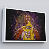 Siyah Çerçeveli Bansky'nin Çiçek Atan Adam Eseri Kanvas Tablo