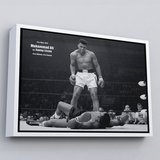 Kahverengi Çerçeveli Muhammet Ali Kanvas Tablo