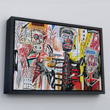 Altın Çerçeveli Jean Michel Basquiat'in Untitled Kanvas Tablo