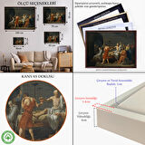 Kahverengi Çerçeveli Son Akşam Yemeği Leonardo Da Vinci Kanvas Tablo