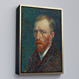 Altın Çerçeveli Vincent Van Gogh'un Portresi 1887 Kanvas Tablo