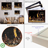 Altın Çerçeveli Kobe Bryant Los Angeles Lakers Kanvas Tablo / Black Mamba