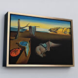 Siyah Çerçeveli Salvador Dali - The Persistence of Memory Tablosu