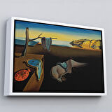 Siyah Çerçeveli Salvador Dali - The Persistence of Memory Tablosu