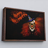 Siyah Çerçeveli Cadılar Bayramı Duvar Dekoru, Korkunç Kabaklar Cadılar Bayramı Duvar Tablosu