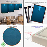 Kahverengi Çerçeveli Denize Düşen Çocuk Kanvas Tablo, "Herkes yüzerken boğulmak gibidir."