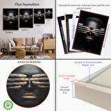 Beyaz Çerçeveli Afrikalı Kadın Duvar Sanatı, Afrikalı Kız Kanvas Tablosu