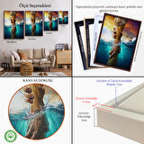 Altın Çerçeveli İsa'nın Eli Tuval Kanvas Tablo