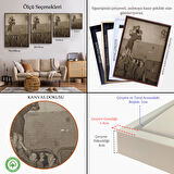 Siyah Çerçeveli Marlene Dietrich Tutkuyla Öpüşerek İkinci Dünya Savaşından Eve Döndü Kanvas Tablo