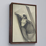 Altın Çerçeveli Büyücüde Tanrıça, Rahibe, Cadı ve Votaress Arketipleri (1926) Kanvas Tablo