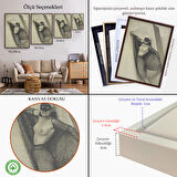 Altın Çerçeveli Büyücüde Tanrıça, Rahibe, Cadı ve Votaress Arketipleri (1926) Kanvas Tablo