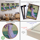 Altın Çerçeveli Vazo Yerleştiren Kız Osman Hamdi Bey Kanvas Tablo