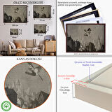 Kahverengi Çerçeveli Amerikan Kabusları Tablo, Şabat Ayini, Cadı Uçuşu Kanvas Tablo, Wiccan Sihirli Dekor