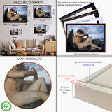 Siyah Çerçeveli Alexandre Cabanel Fallen Angel's Eyes Kanvas Duvar Sanatı, Klasik Sanat Tablo