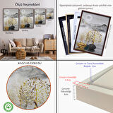 Siyah Çerçeveli Modern Renkli Soyut Tablo