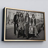 Altın Çerçeveli Led Zeppelin Efsanesinin Arabası John Bonham Kanvas Tablo