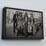 Altın Çerçeveli Led Zeppelin Efsanesinin Arabası John Bonham Kanvas Tablo