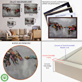 Altın Çerçeveli Tanrının Eli Tablo, Hıristiyanlara Hediye, İncil Severler, Banksy Graffiti Sanatı