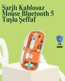 Kablosuz Sessiz Ergonomik ve Şarjlı Fare - Gelişmiş Çoklu Cihaz Desteği