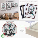Altın Çerçeveli Aristoteles Dekoratif Kanvas Tablo