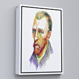 Kahverengi Çerçeveli Vincent Van Gogh Dekoratif Kanvas Tablo