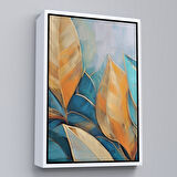 Siyah Çerçeveli Renkli Yaprak Tablosu