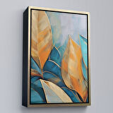 Siyah Çerçeveli Renkli Yaprak Tablosu