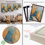 Siyah Çerçeveli Renkli Yaprak Tablosu