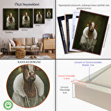 Siyah Çerçeveli Ortaçağ Soylu Dana Duvar Tablosu