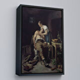 Altın Çerçeveli Henry Jones Thaddeus Yaralı Kaçak Avcı (1881) Duvar Tablosu