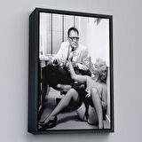 Siyah Çerçeveli Marilyn Monroe ile Arthur Miller Duvar Tablosu