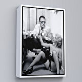 Siyah Çerçeveli Marilyn Monroe ile Arthur Miller Duvar Tablosu