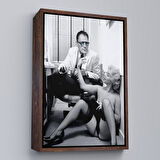 Siyah Çerçeveli Marilyn Monroe ile Arthur Miller Duvar Tablosu
