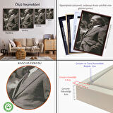 Siyah Çerçeveli Atatürk Tablosu