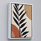 Kahverengi Çerçeveli Soyut Dallar Tablosu