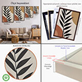 Kahverengi Çerçeveli Soyut Dallar Tablosu