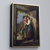 Siyah Çerçeveli Carl Friedrich Moritz Müller Dresden 1807-1865 Münih, Andreas Hofer Vedası Tablosu