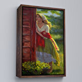 Kahverengi Çerçeveli Michelle Murray Amerika Köylüsü Duvar Tablosu