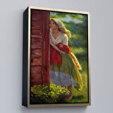 Kahverengi Çerçeveli Michelle Murray Amerika Köylüsü Duvar Tablosu