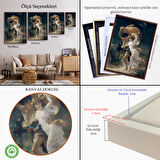 Kahverengi Çerçeveli Fırtına Dekoratif Duvar Tablosu