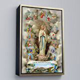 Kahverengi Çerçeveli Hristiyan Doğum Duvar Tablosu