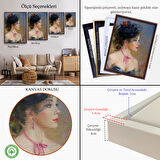 Siyah Çerçeveli Güzel Helen Dekoratif Duvar Tablosu