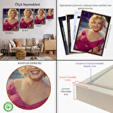 Altın Çerçeveli Marilyn Monroe Dekoratif Duvar Tablosu