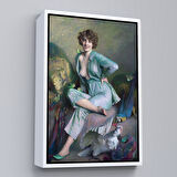 Kahverengi Çerçeveli Emile Friant'in Tanıdık Kuşlar İsimli Eseri Duvar Tablosu Familiar Birds