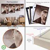 Altın Çerçeveli Mustafa Kemal Atatürk Dekoratif Duvar Tablosu