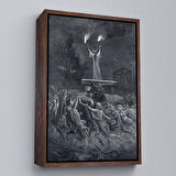 Siyah Çerçeveli Şabat Dansı Duvar Tablosu, Gustave Dore