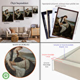 Kahverengi Çerçeveli Hanus Knöchel'in Deniz Kıyısında İsimli Eseri Tablosu, On the Seashore