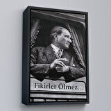 Altın Çerçeveli Atatürk'ün Doğu Ekspresinde Fotoğrafı Duvar Tablosu